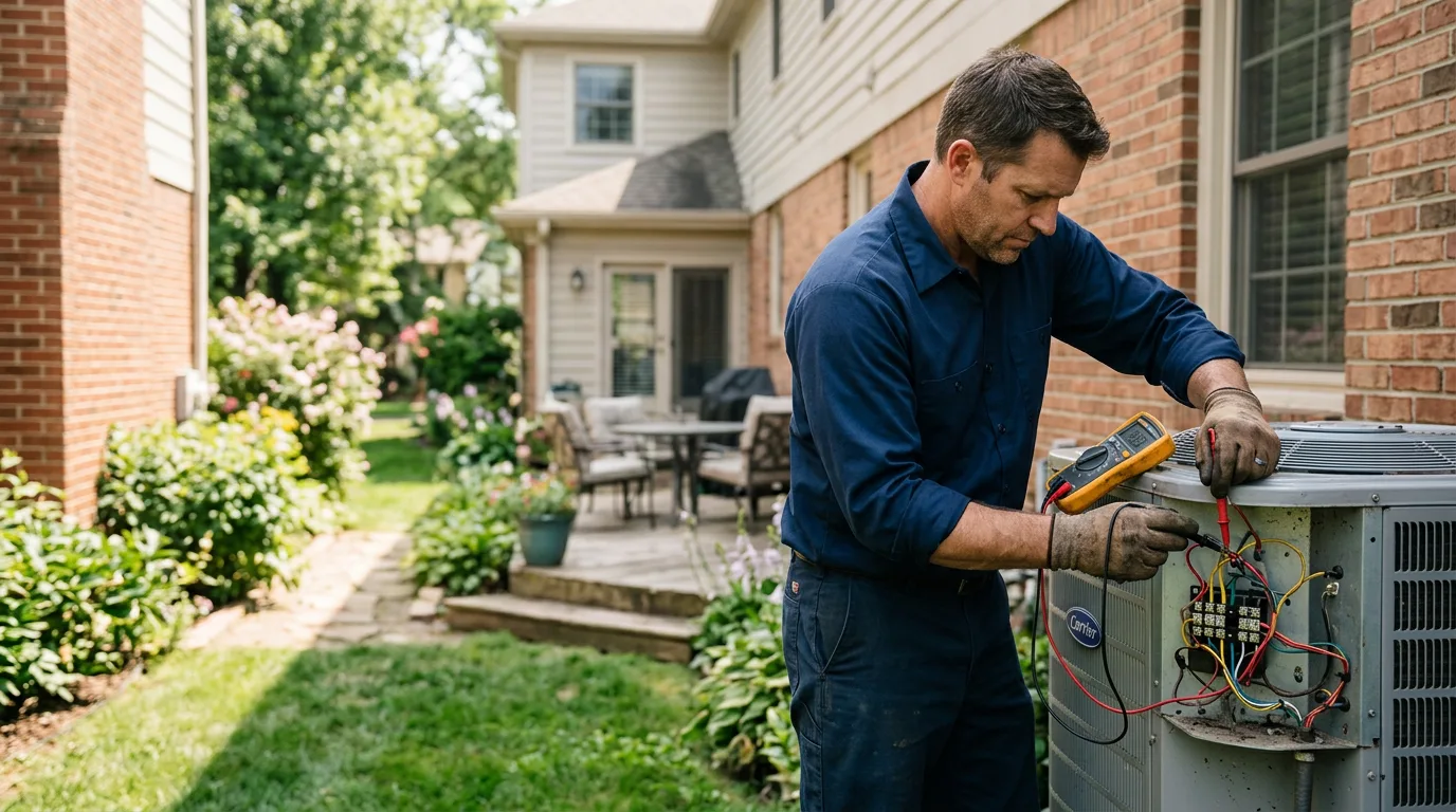 HVAC technician working near Woodstock, NY